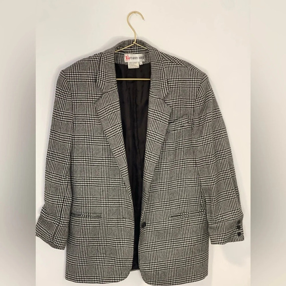 Peabody House Vintage Houndstooth Blazer - Picture 1 of 5